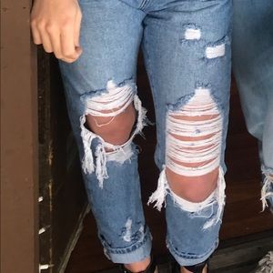 JBD Ripped Boyfriend Jeans